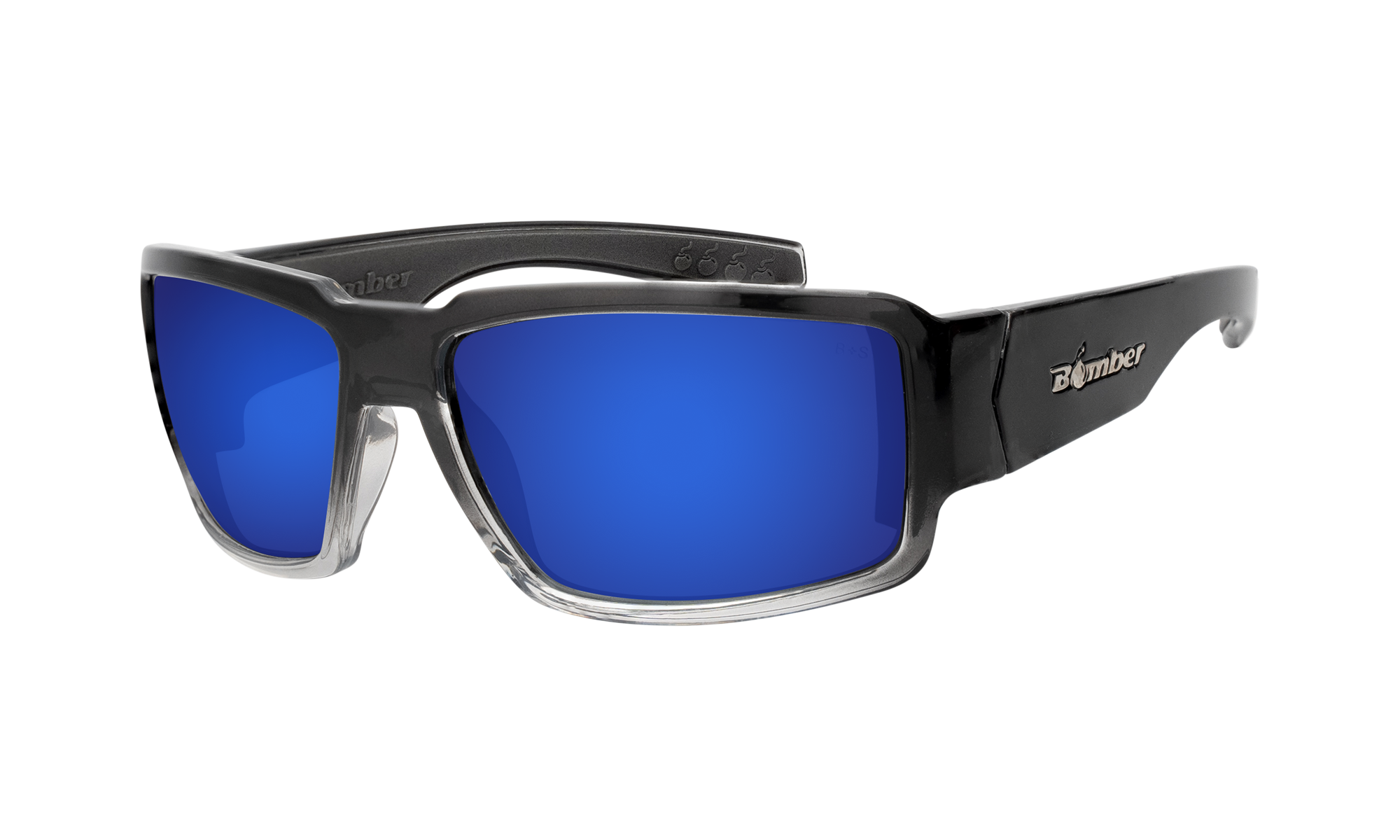 BOOGIE Safety - Polarized Blue Mirror Crystal