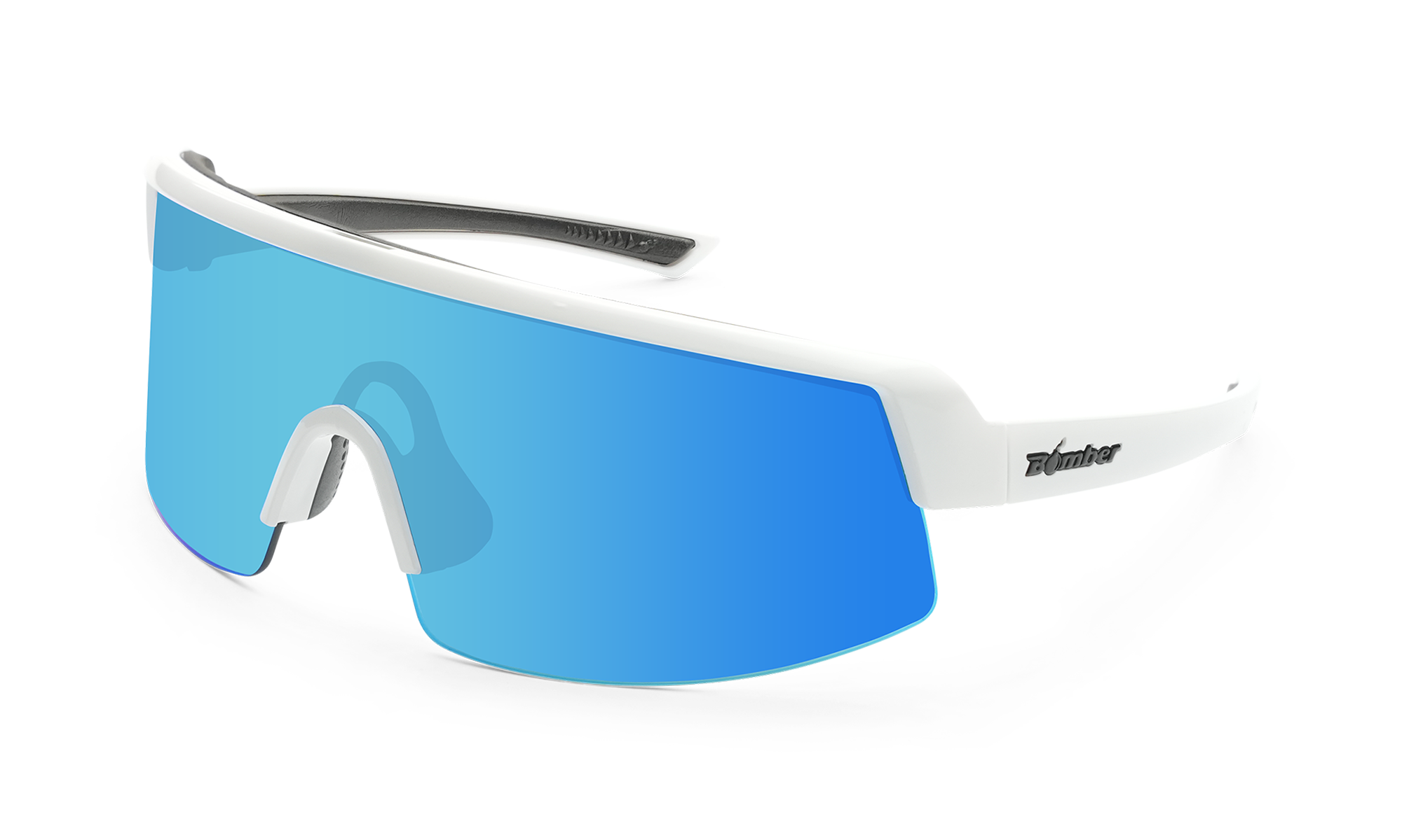 BOMB RIPPA Safety - Polarized Ice Blue Mirror White