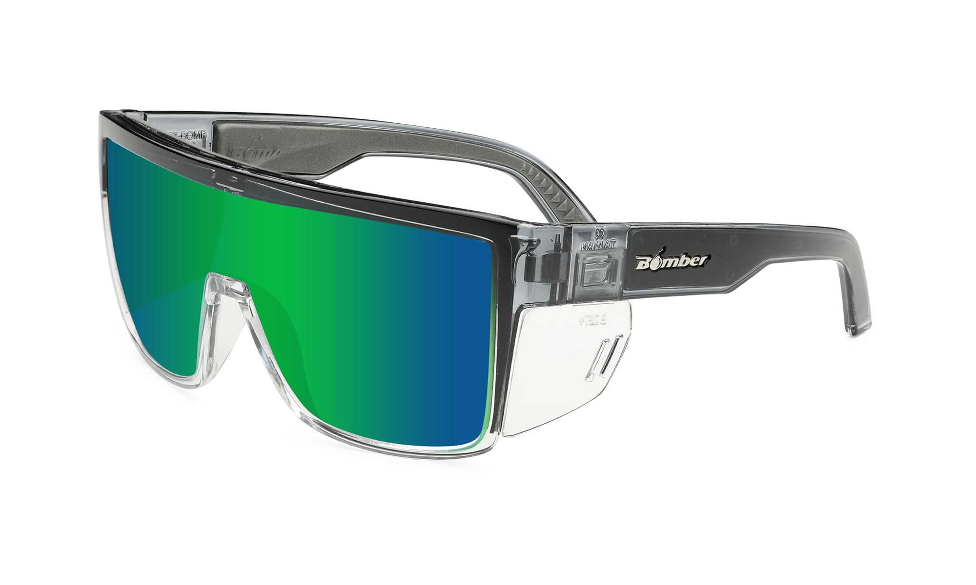 BUZZ Bomb Safety - Polarized Green Mirror Crystal