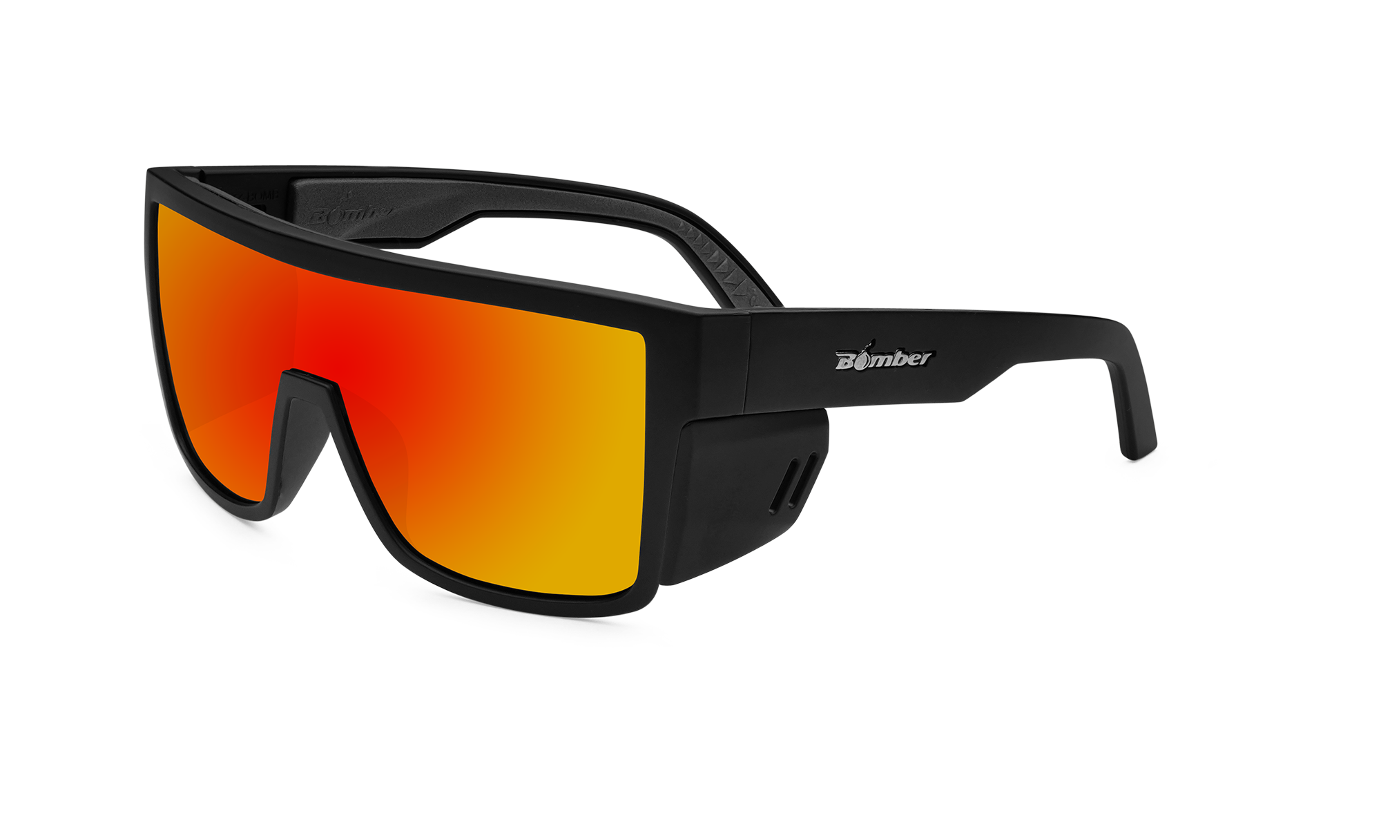 BUZZ Bomb Safety - Polarized Fire Red Mirror