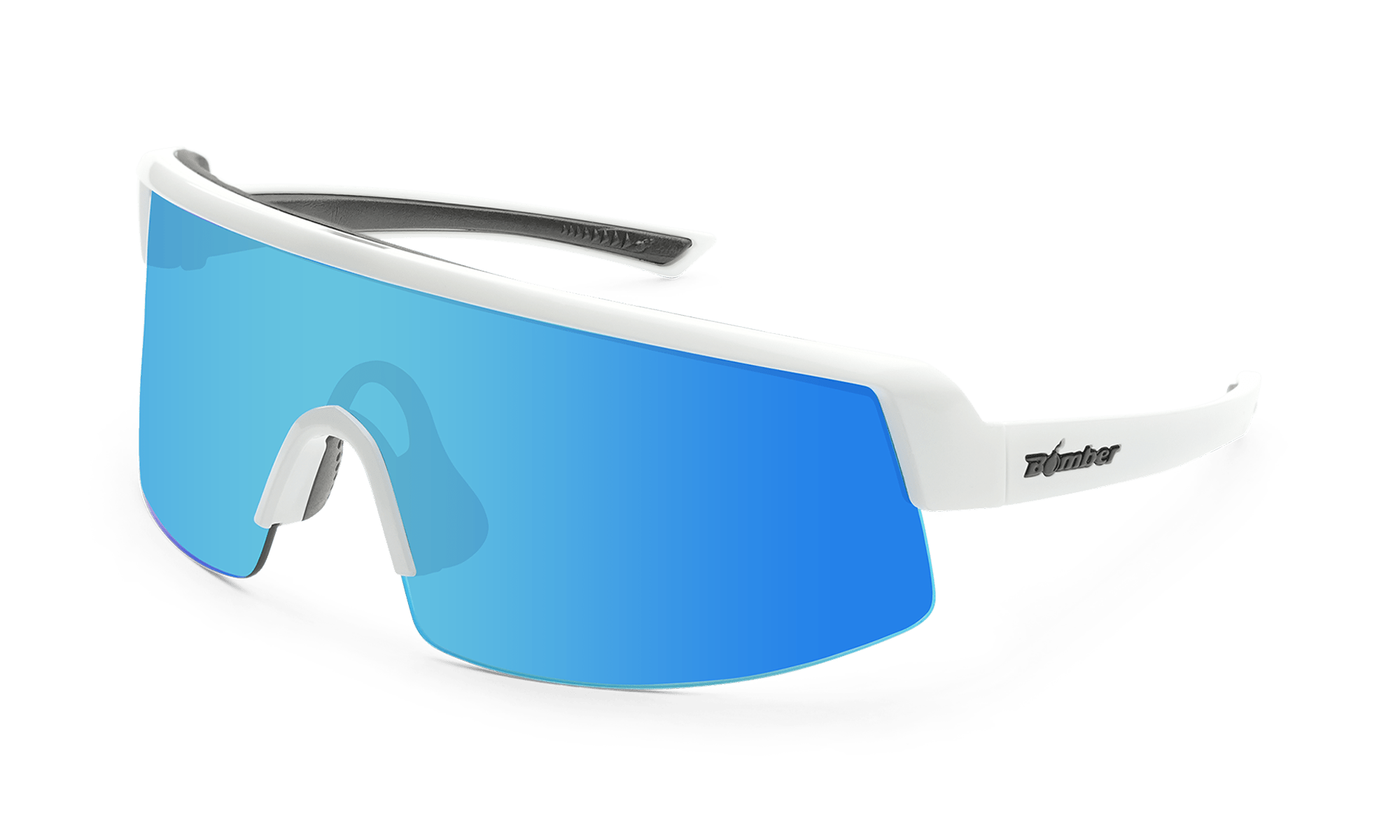 BOMB RIPPA Safety - Ice Blue Mirror White