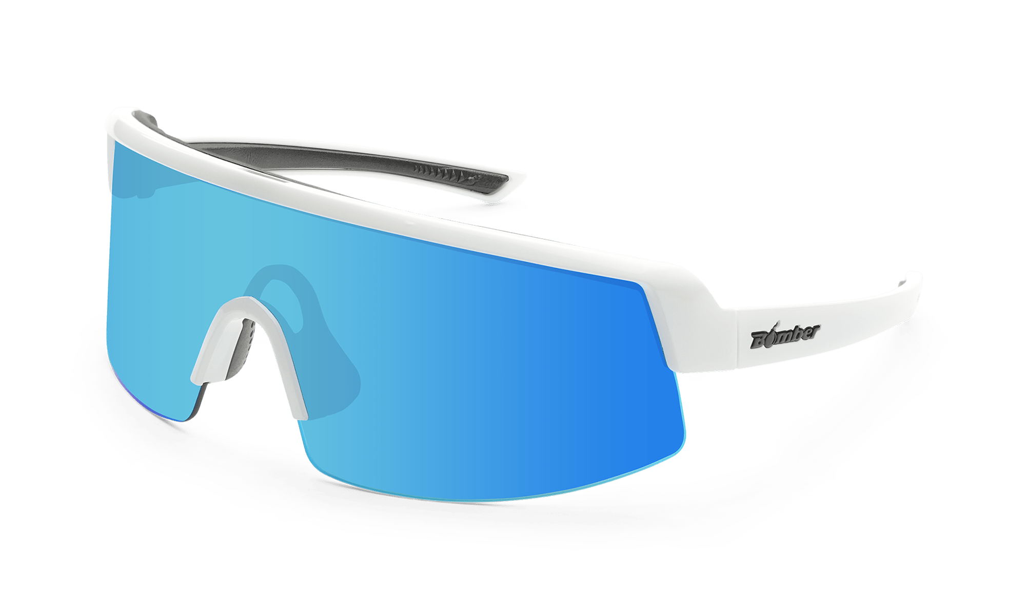 BOMB RIPPA Safety - Polarized Ice Blue Mirror White