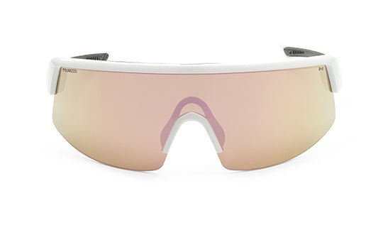 BOMB RIPPA Safety - Polarized Rose Gold Pink Mirror White