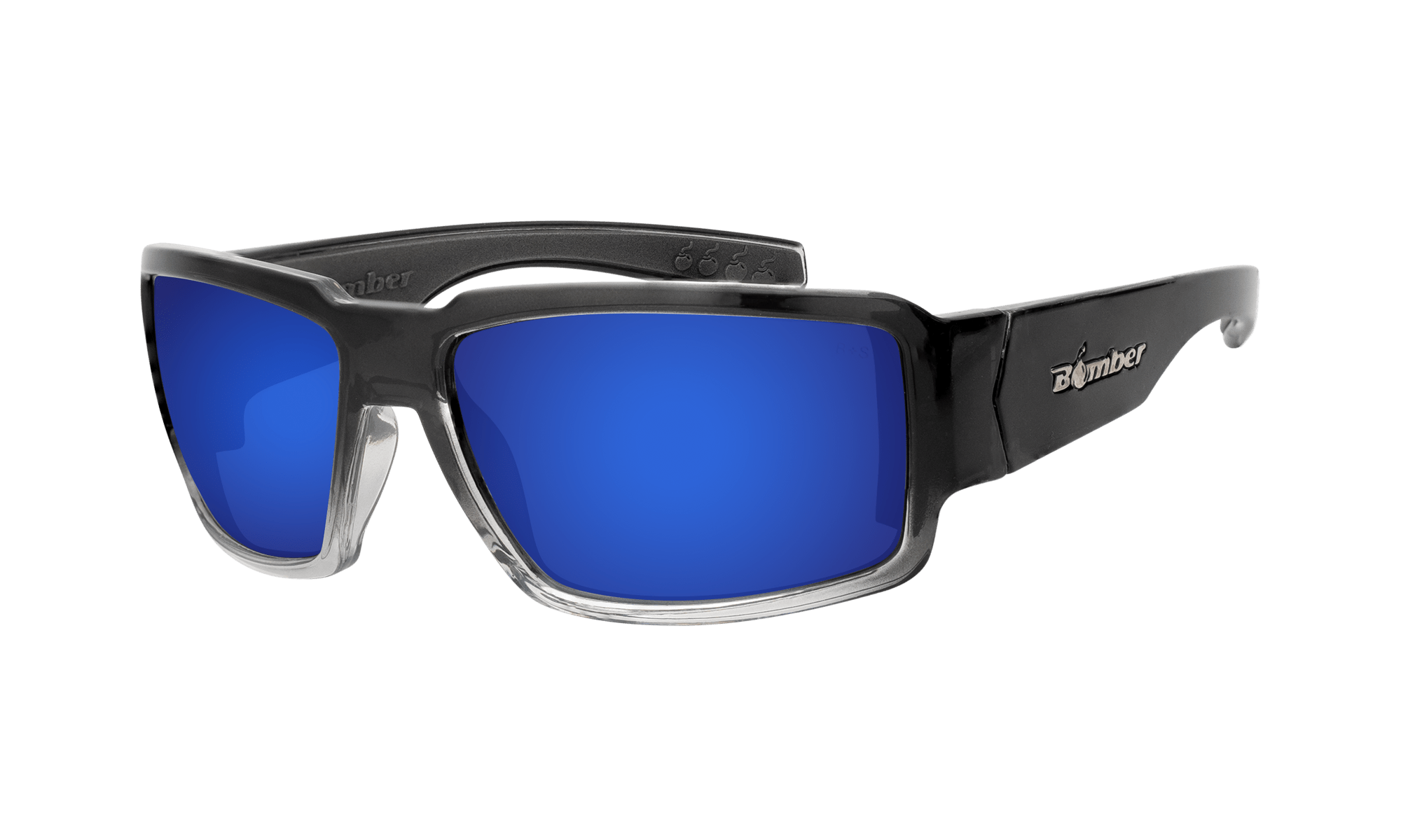 BOOGIE Safety - Polarized Blue Mirror Crystal