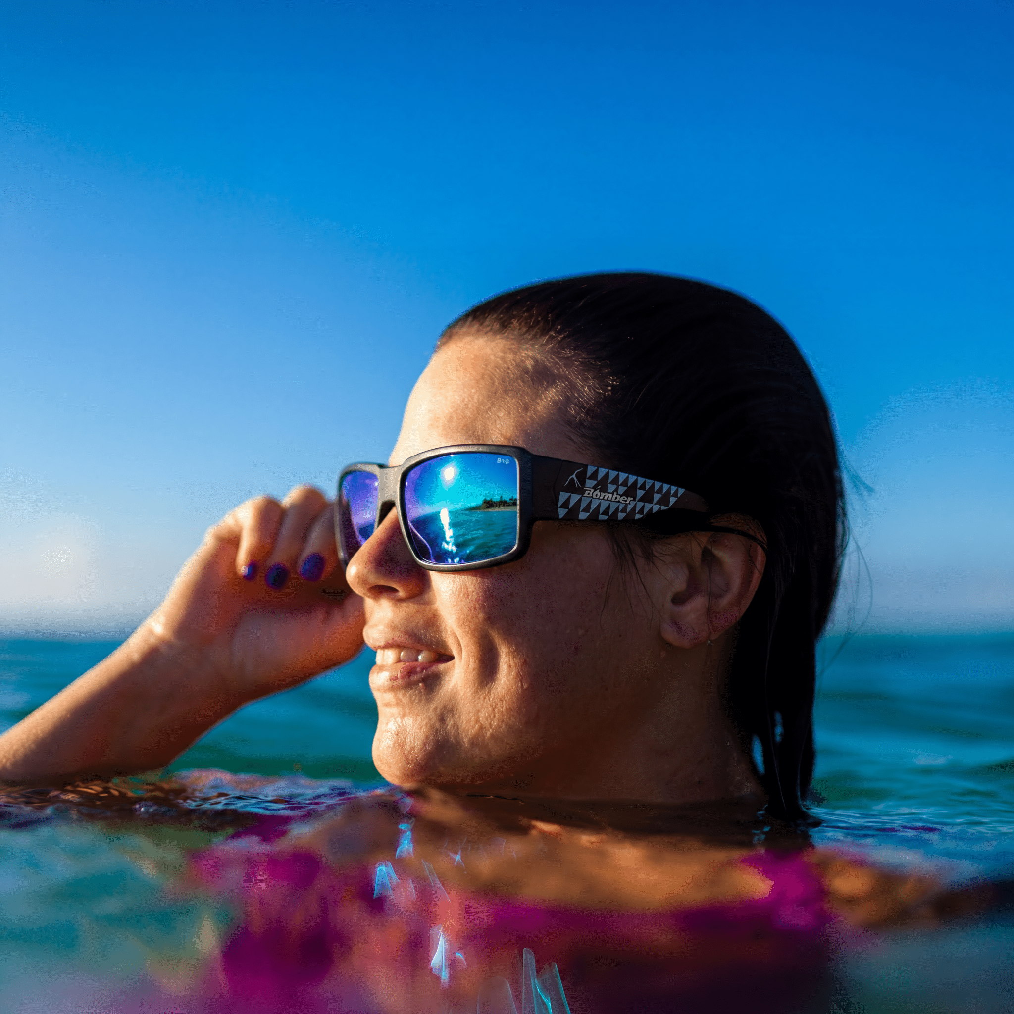 BOOGIE Safety - Polarized Ice Blue Mirror Mana Series