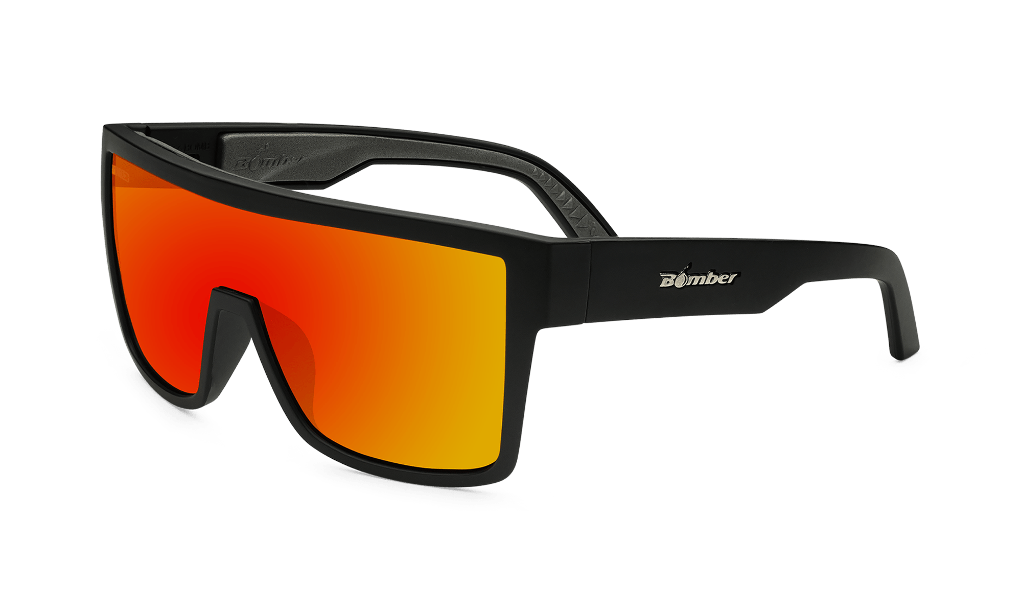 BUZZ Bomb Safety - Polarized Fire Red Mirror
