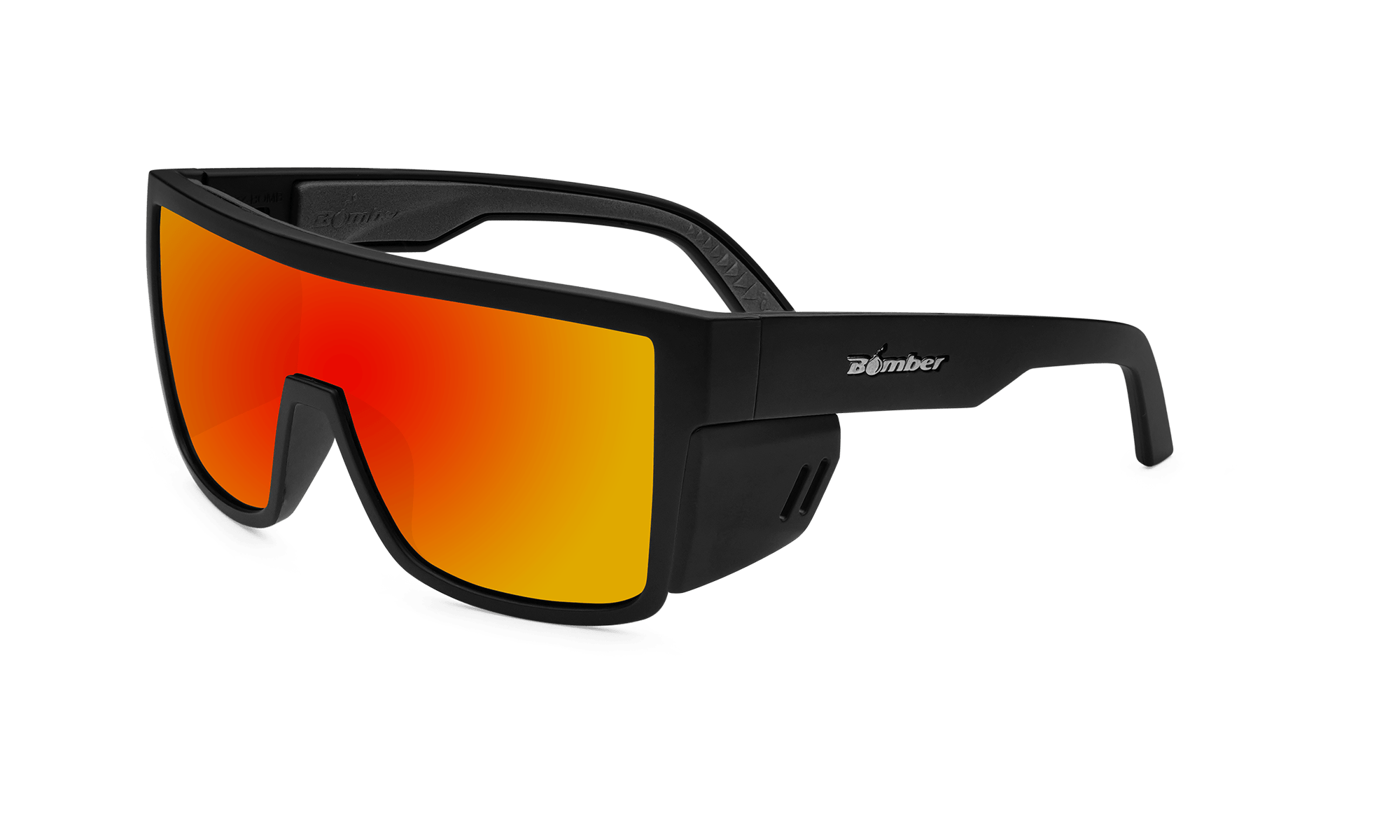 BUZZ Bomb Safety - Polarized Fire Red Mirror