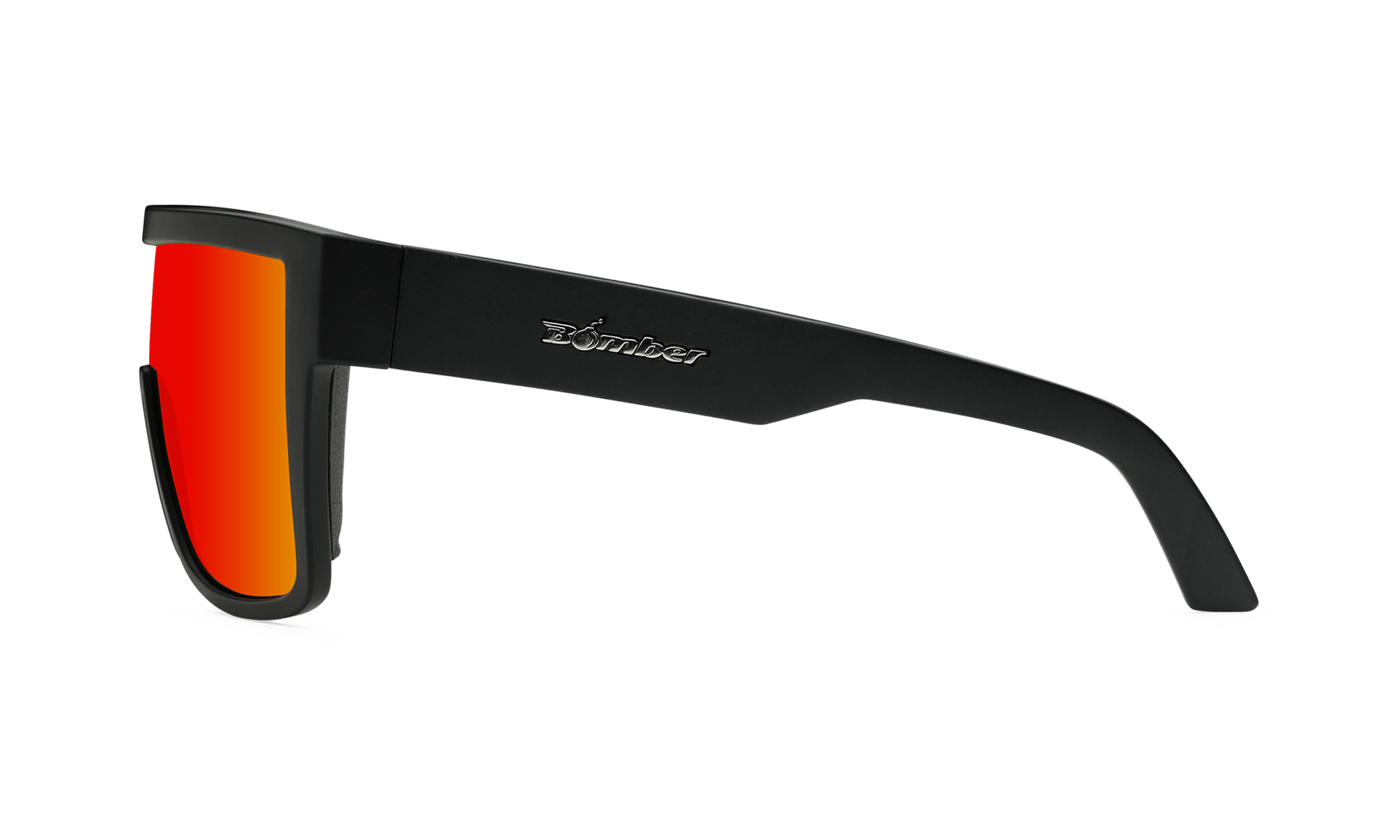 BUZZ Bomb Safety - Polarized Fire Red Mirror