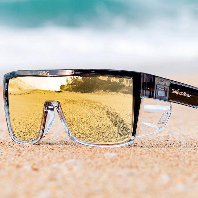 BUZZ Bomb Safety - Polarized Gold Mirror Crystal
