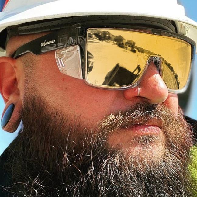 BUZZ Bomb Safety - Polarized Gold Mirror Crystal