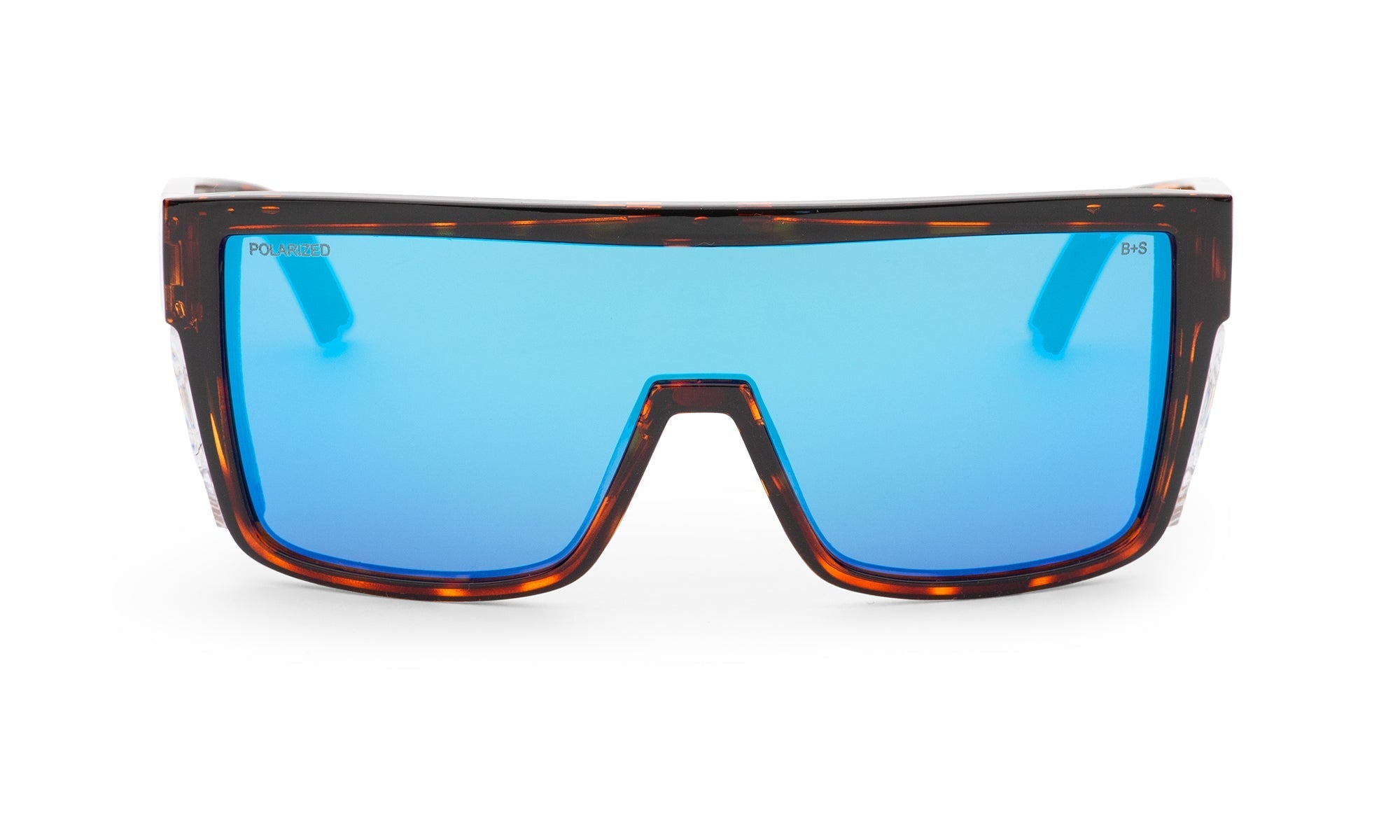 BUZZ Bomb Safety - Polarized Ice Blue Mirror Tortoise