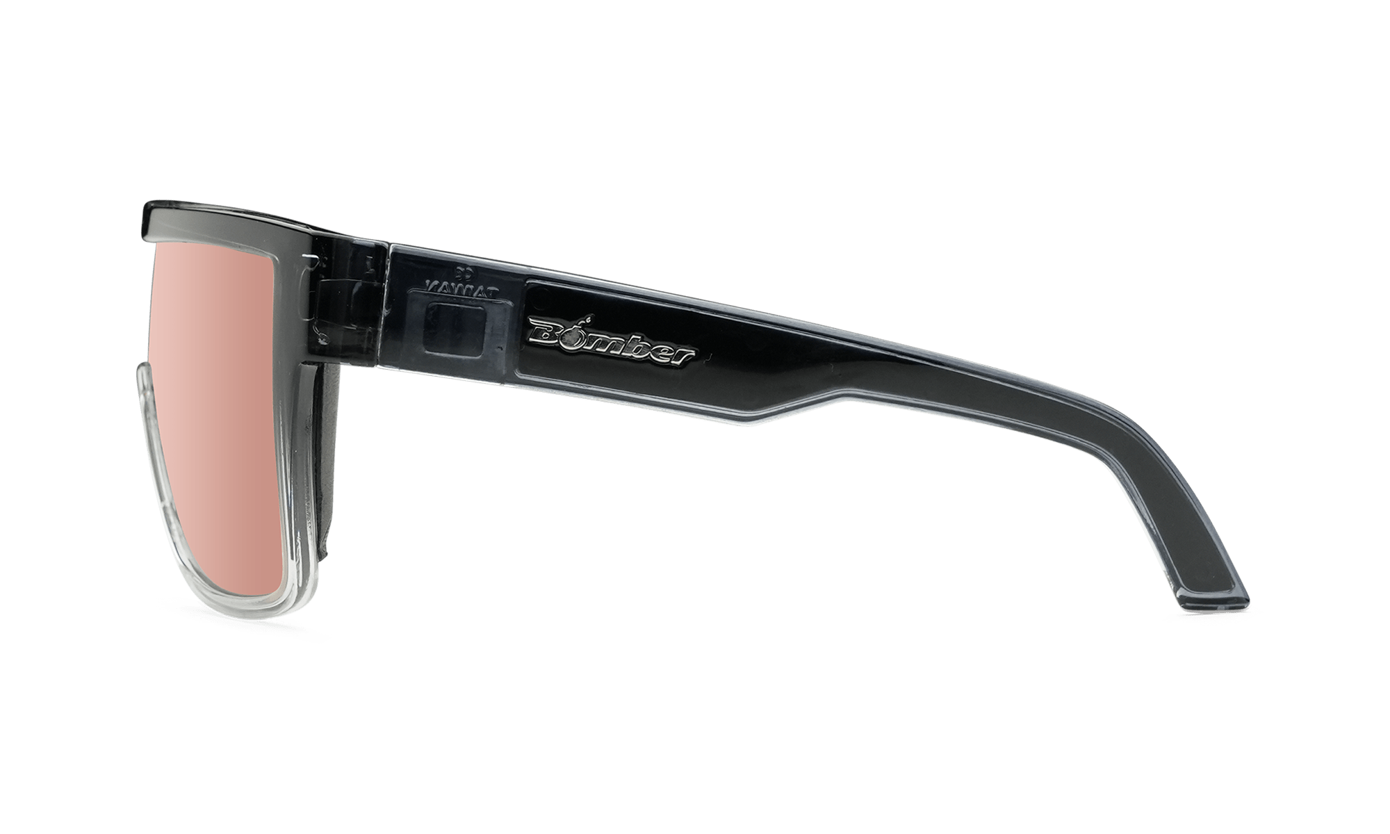 BUZZ Bomb Safety - Polarized Rose Gold Mirror Crystal