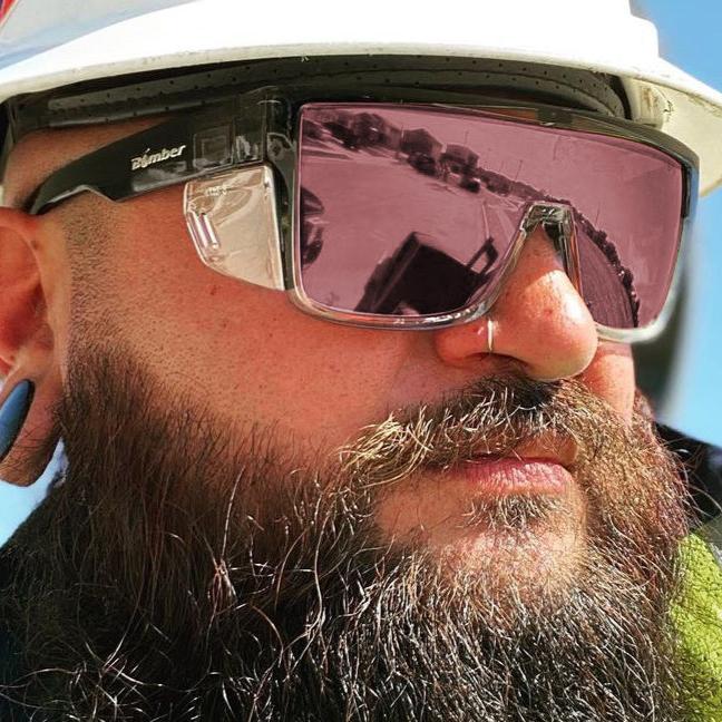 BUZZ Bomb Safety - Polarized Rose Gold Mirror Crystal