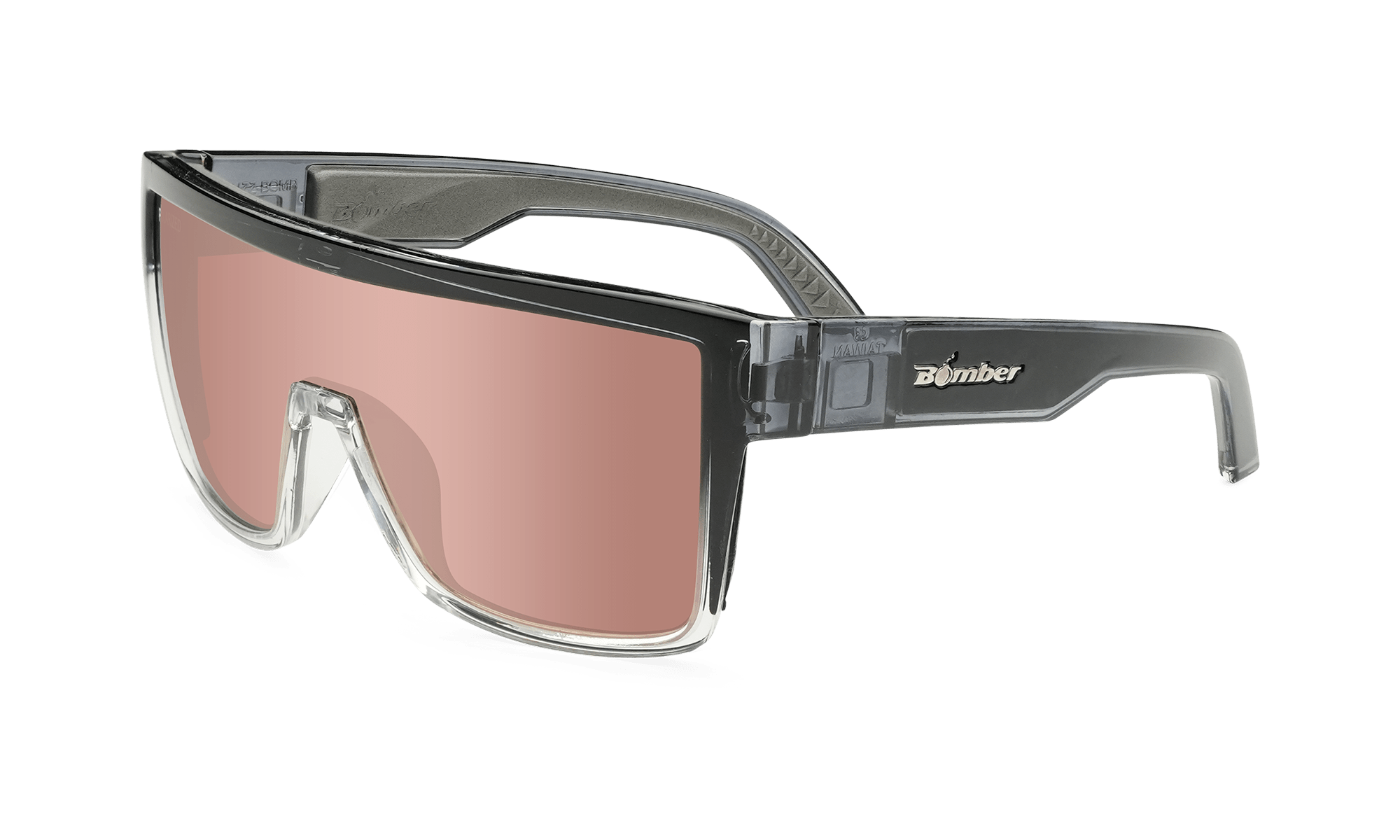 BUZZ Bomb Safety - Polarized Rose Gold Mirror Crystal