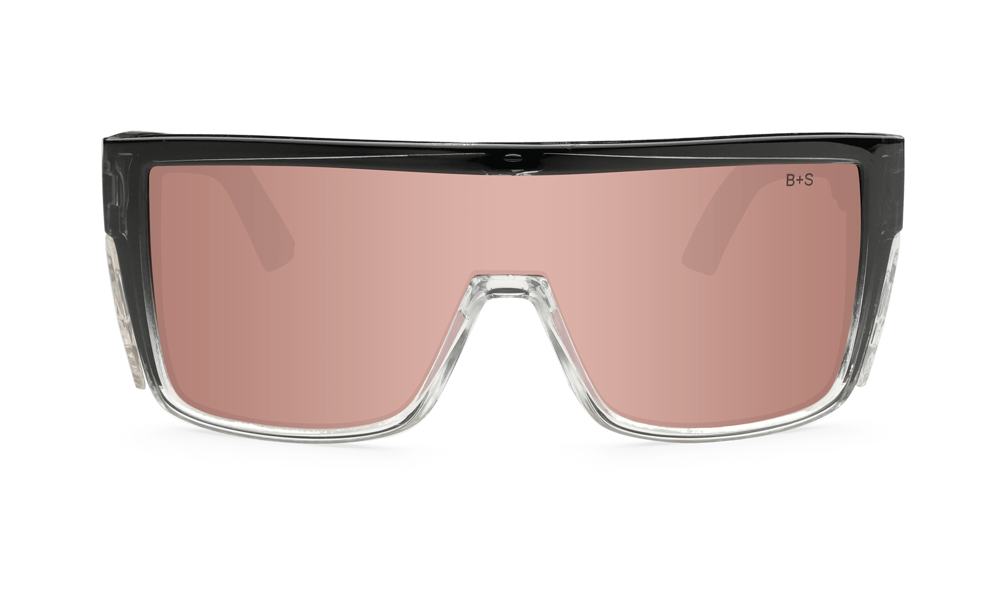 BUZZ Bomb Safety - Polarized Rose Gold Mirror Crystal