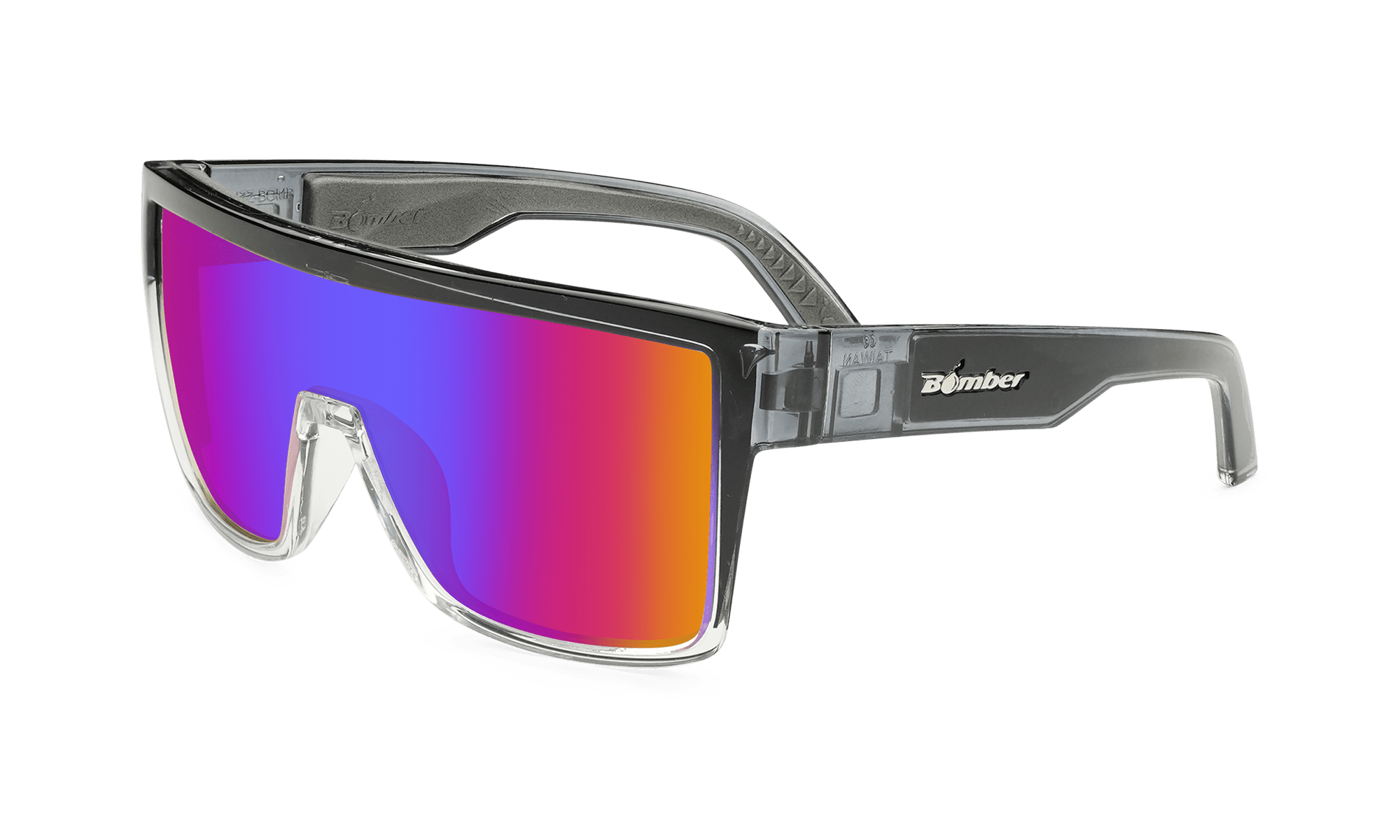 BUZZ Bomb Safety - Polarized Sunset Revo Pink Mirror Crystal