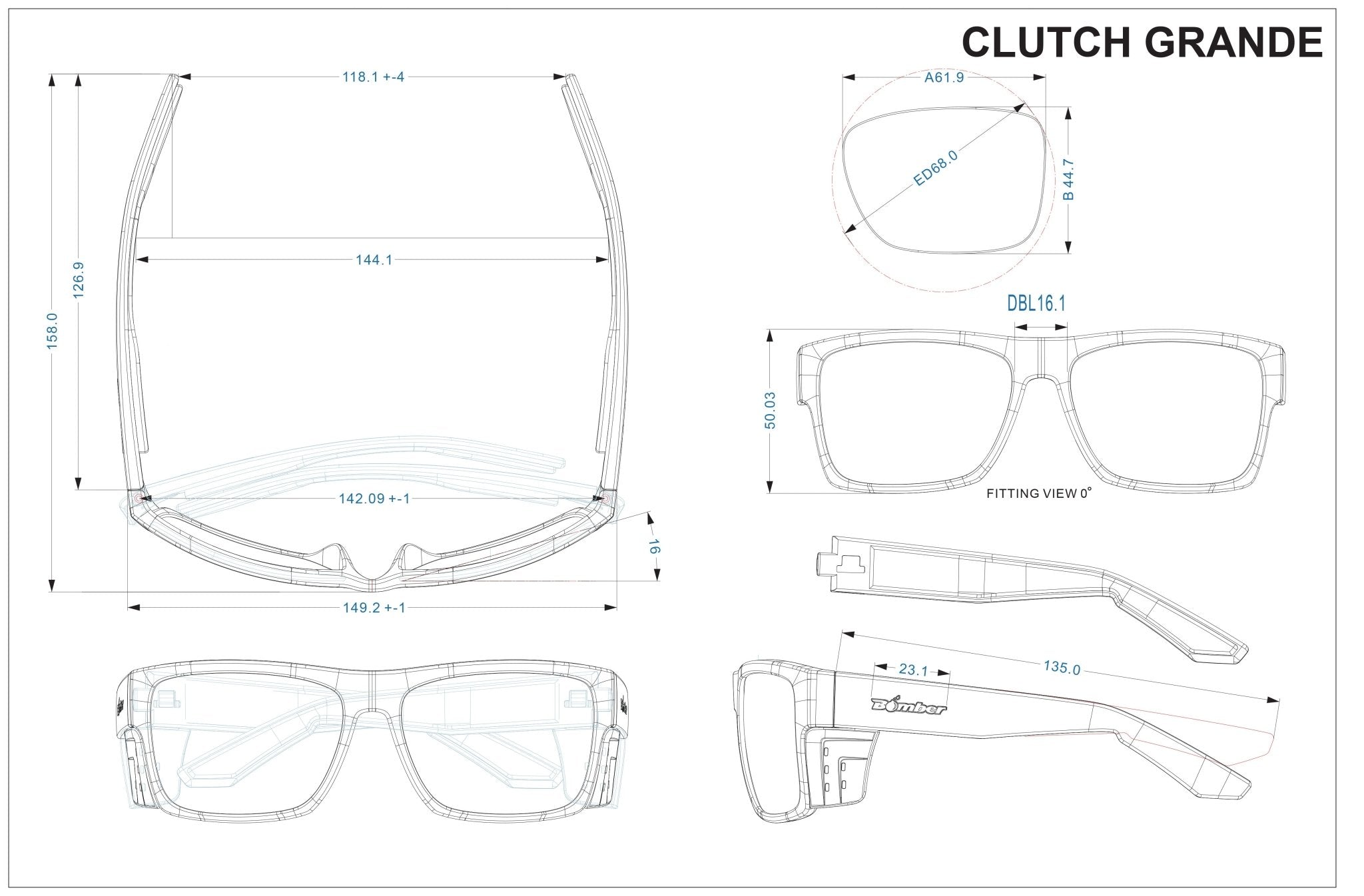 CLUTCH Safety - Blue Mirror