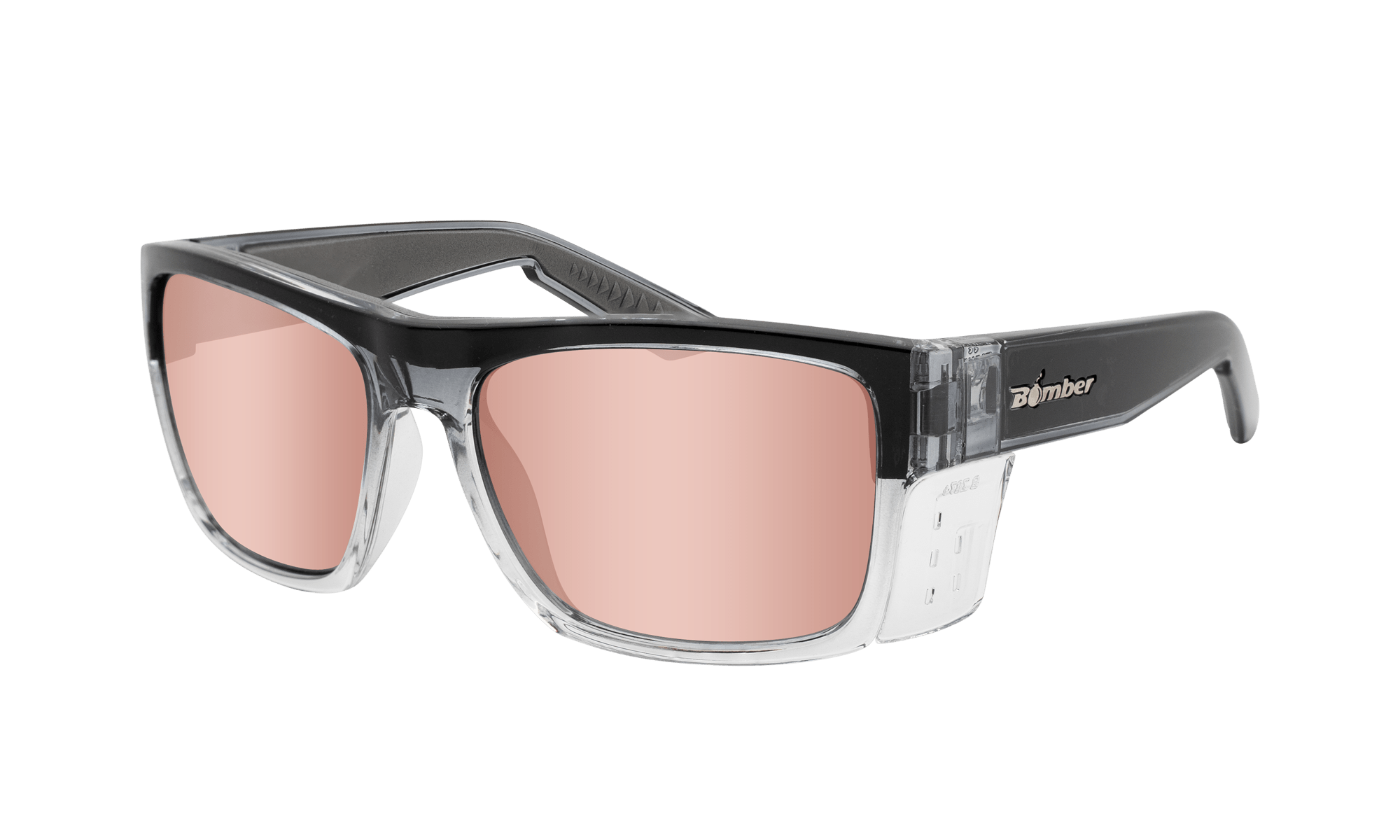 CLUTCH Safety - Polarized Rose Gold Mirror Crystal