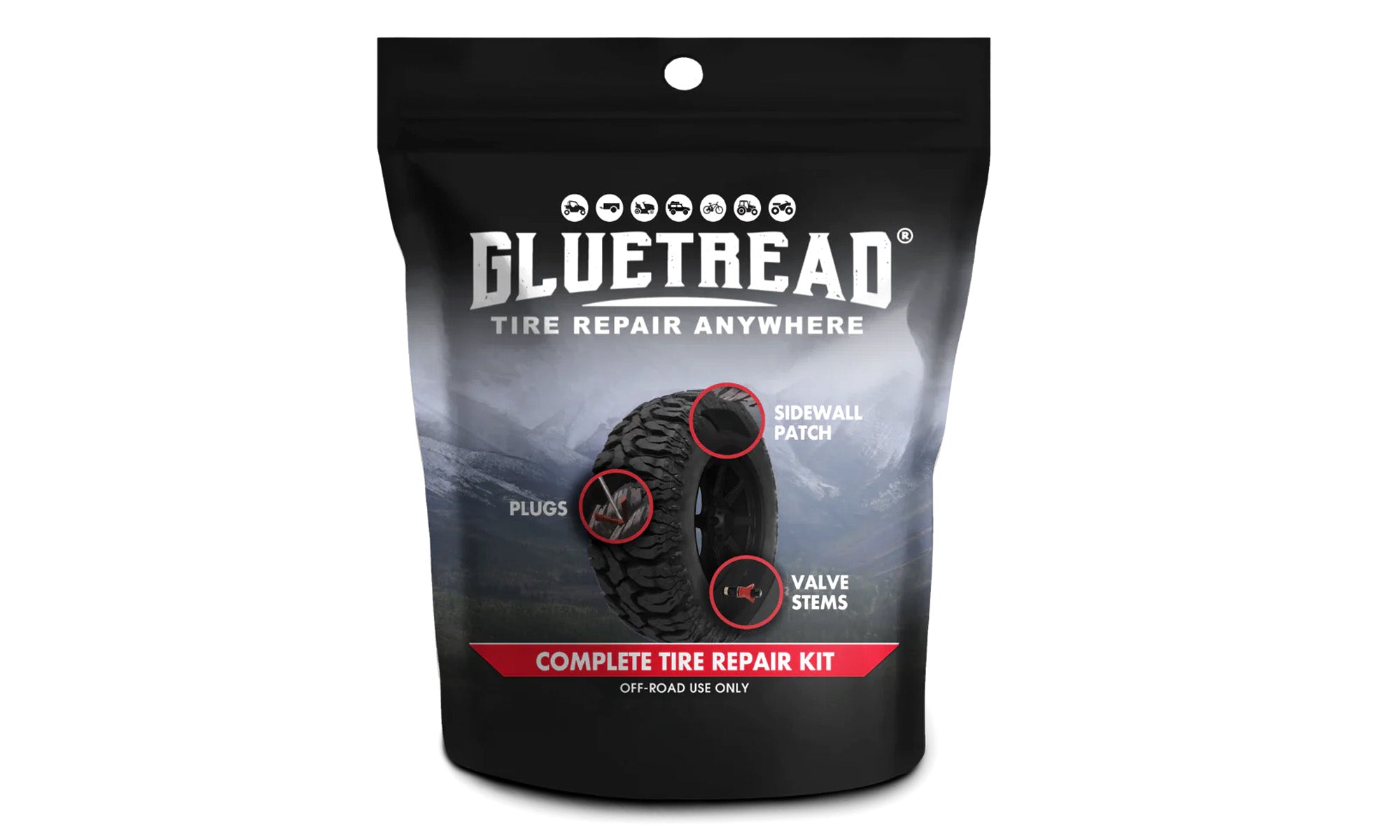 GlueTread Complete Tire Repair Kit