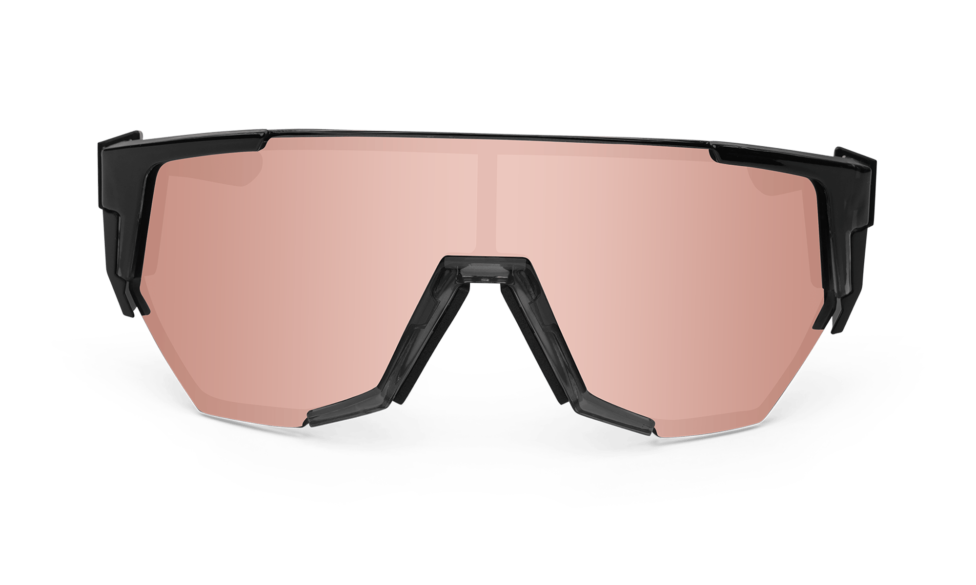 JAGER Bomb Safety - Polarized Rose Gold Pink Mirror Crystal