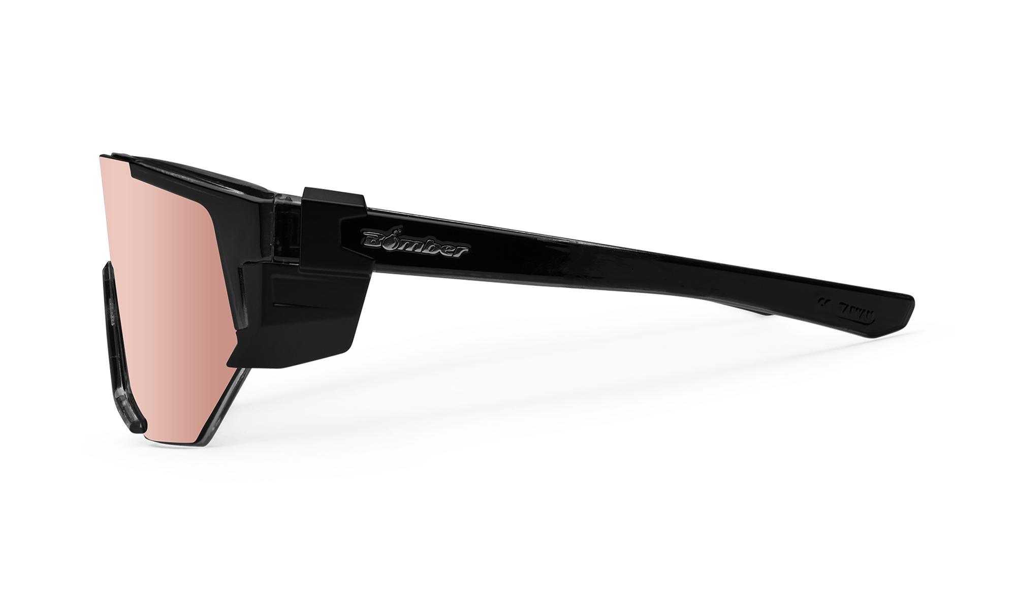 JAGER Bomb Safety - Polarized Rose Gold Pink Mirror Crystal