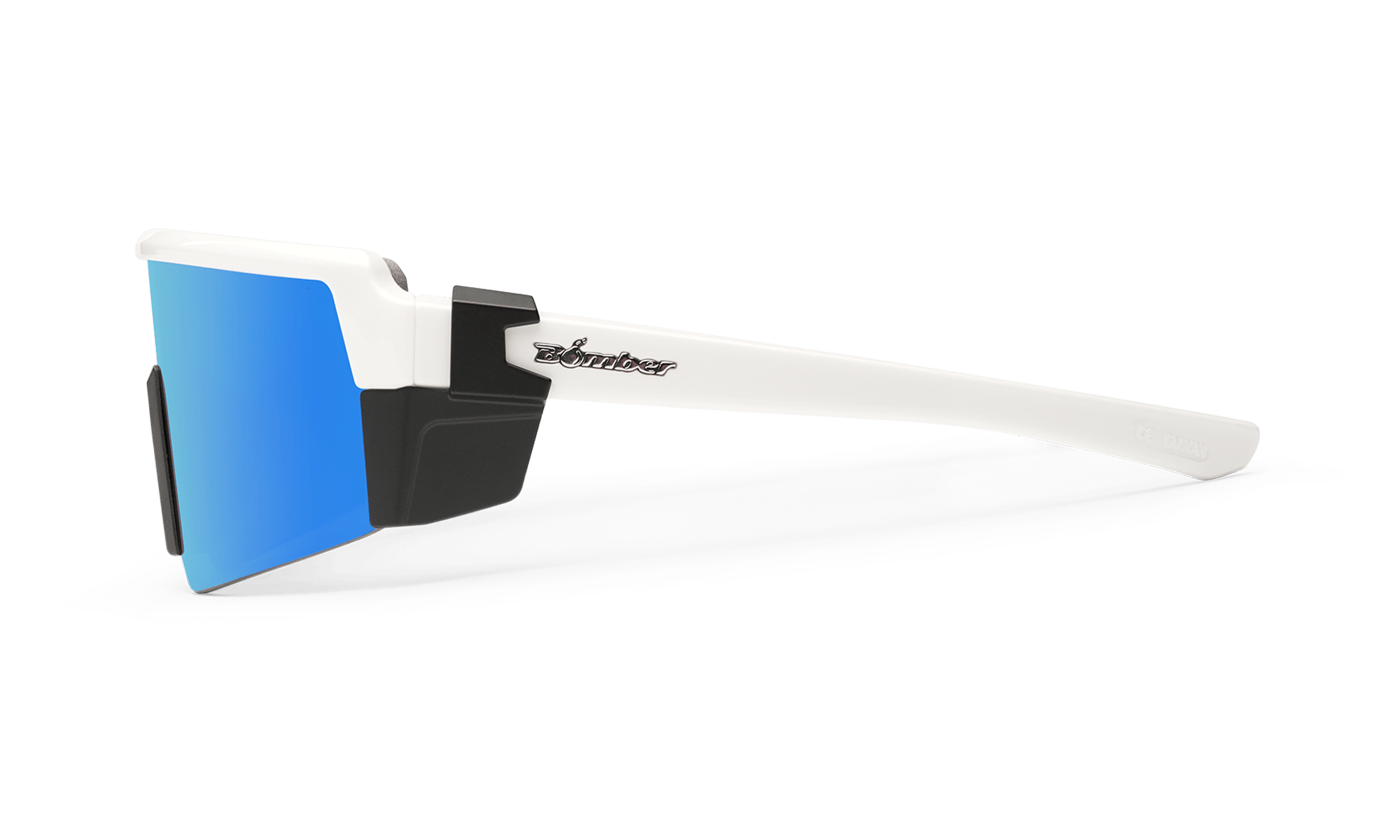 SMOKE Bomb Safety - Polarized Ice Blue Mirror White
