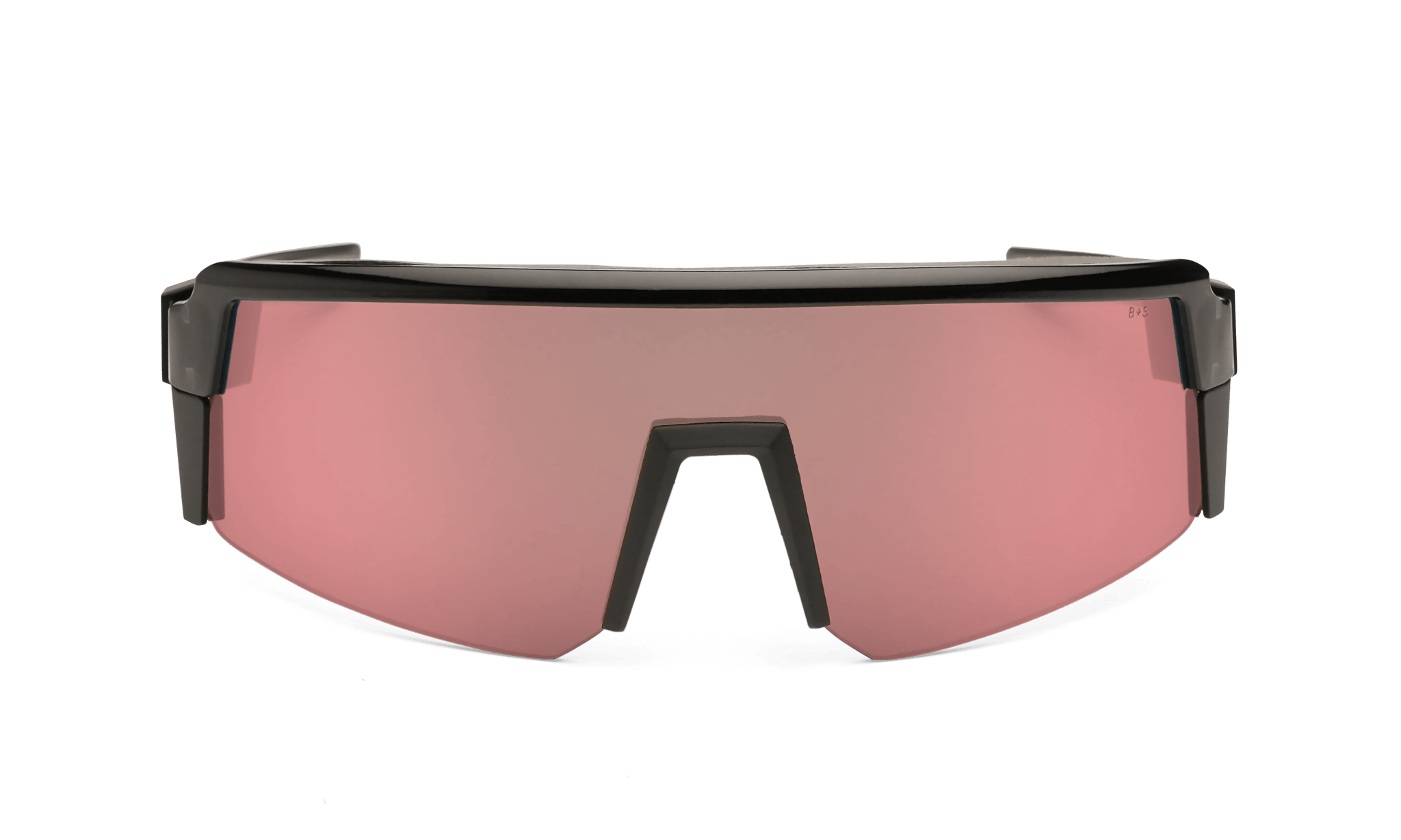 SMOKE Bomb Safety - Polarized Rose Gold Pink Mirror Black