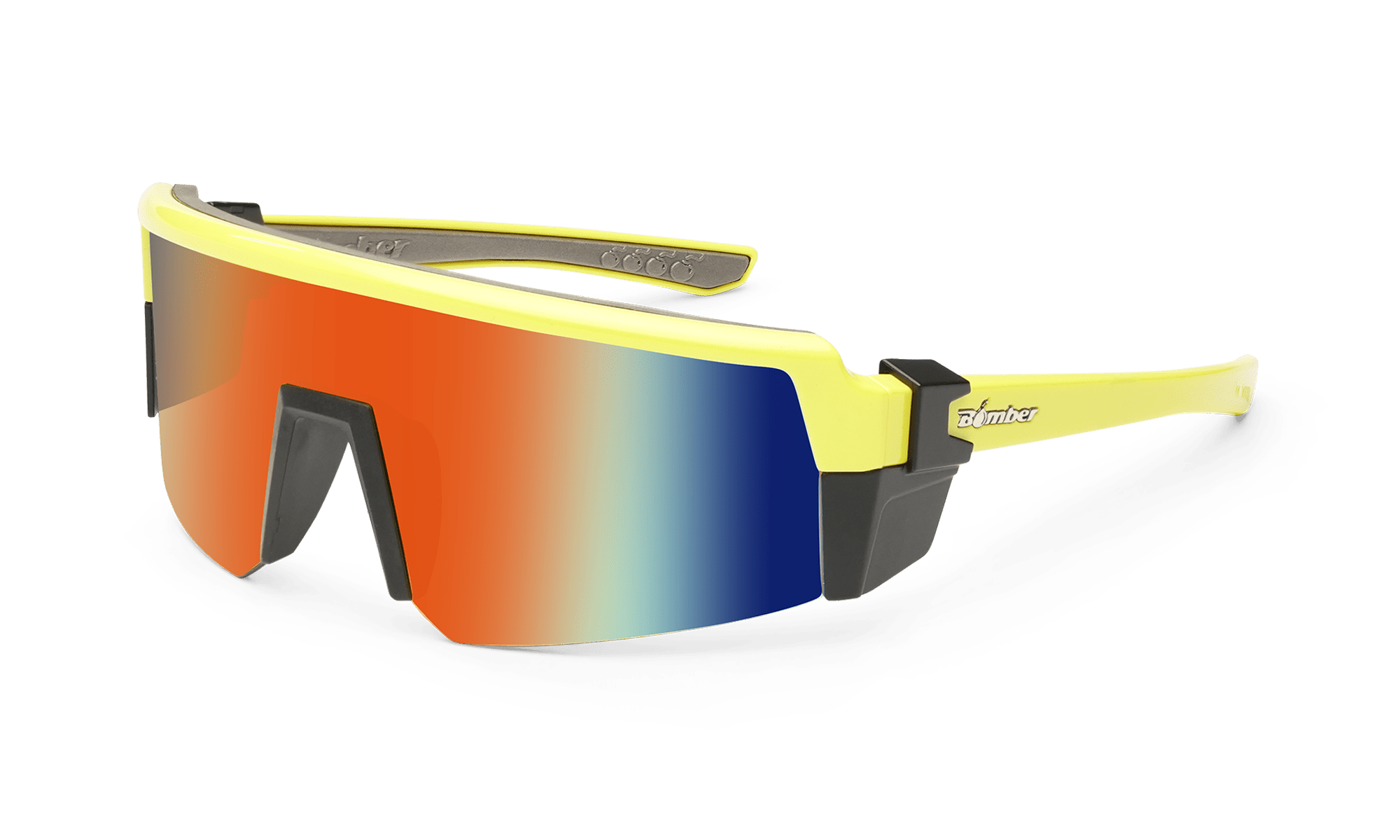 SMOKE Bomb Safety - Red Mirror Hi Vis Yellow