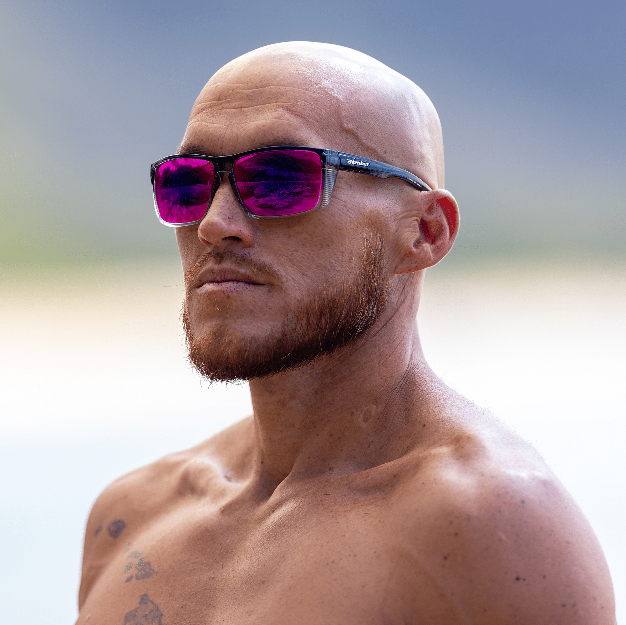 THERMO Bomb Safety - Polarized Revo Pink Mirror Crystal