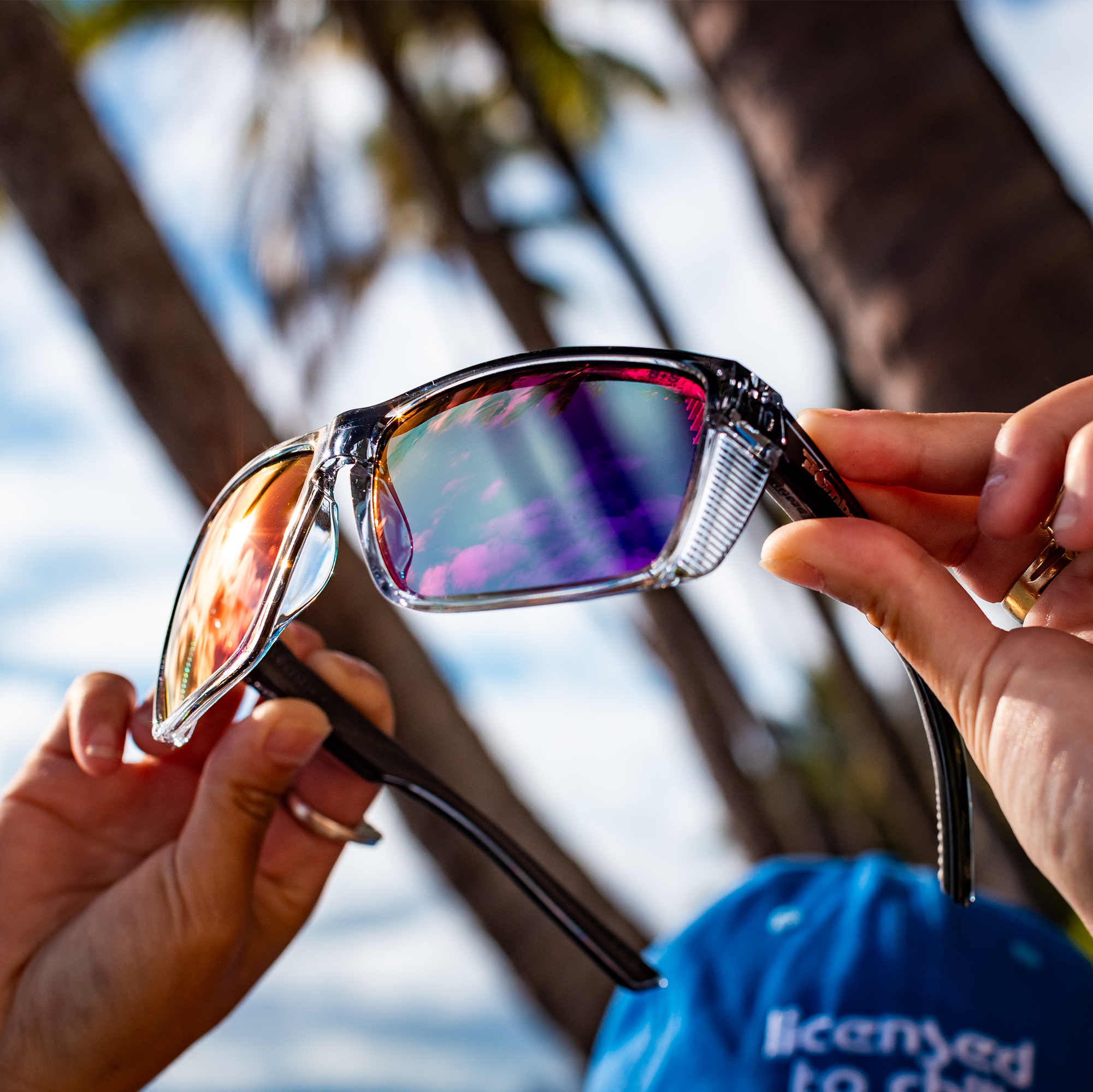 THERMO Bomb Safety - Polarized Revo Pink Mirror Crystal